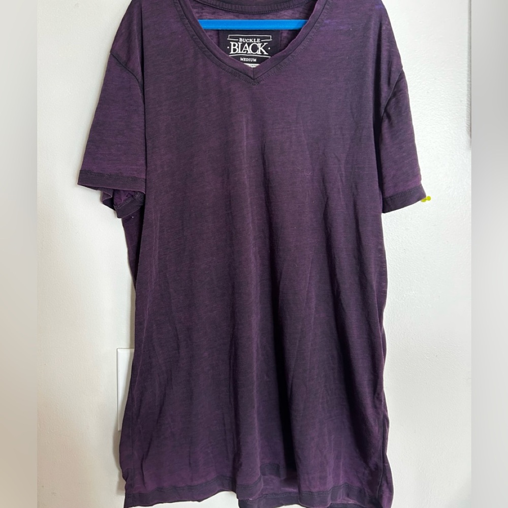 BLACK BUCKLE Black /Purple Men's Shirt